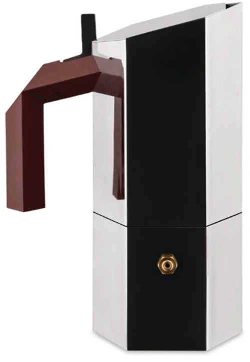 Καφετιέρα Espresso Menhir MA01/3 150ml (3Cups) Inox-Burgundy Alessi Ανοξείδωτο Ατσάλι