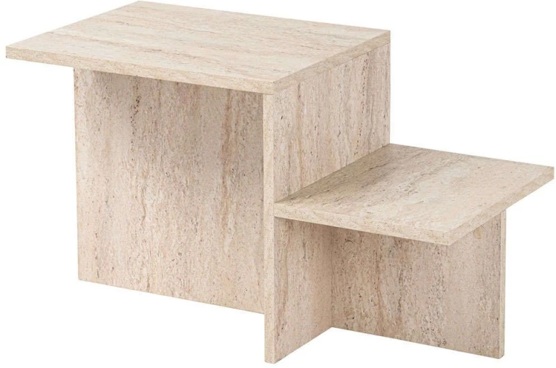 Τραπέζι Σαλονιού Harmony 241NRD1226 90x45x40cm Travertine Beige