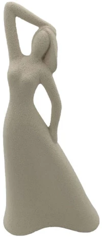 Διακοσμητική Φιγούρα 24-15-50056 18x8x18cm Light Brown Marhome Κεραμικό
