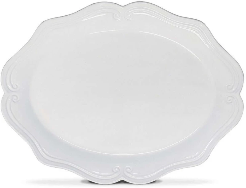 Πιατέλα Σερβιρίσματος 280TMA1891 41x32x5cm Cream Hermia Κεραμικό