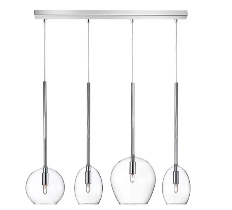 Φωτιστικό Οροφής - Ράγα 01156-09BR G9 LED 85cm Transparent Luma