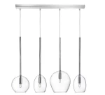 Φωτιστικό Οροφής - Ράγα 01156-09BR G9 LED 85cm Transparent Luma