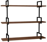 Ραφιέρα Τοίχου Uras 835PUQ1635 87x22,5x76cm Walnut-Black