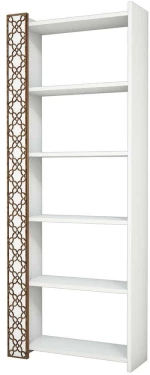 Βιβλιοθήκη City 845HCT3605 64,6x24,2x170cm White