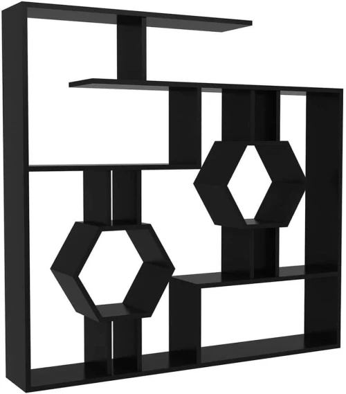 Βιβλιοθήκη Tamara 875ZNA3640 134x22x134cm Black
