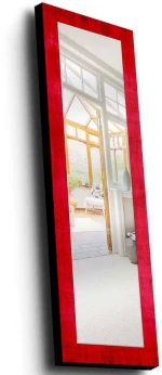 Καθρέπτης Τοίχου 755MER1152 40x120cm Red Wallity Ξύλο