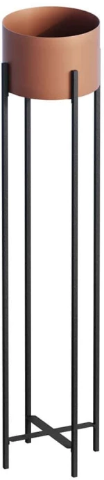 Κασπώ 247HFM1190 23x23x108cm Black-Copper Aberto Design Μέταλλο