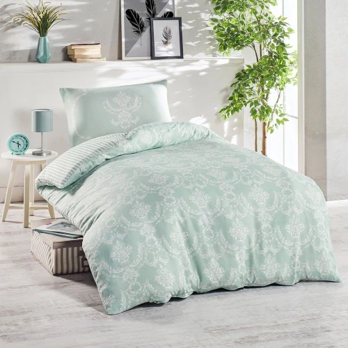 Παπλωματοθήκη Pure 162ELR9373 (Σετ 2τμχ) Green L'Εssentiel Maison Μονό 140x200cm Βαμβάκι-Πολυέστερ