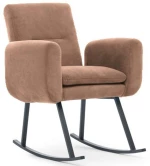 Πολυθρόνα Κουνιστή Kono 859FTN1757 52x86x99cm Light Brown