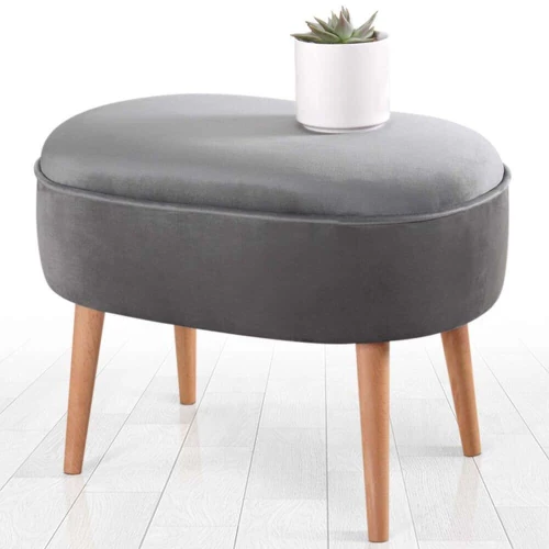 Σκαμπό Moile 209FLF1204 63x44x47cm Grey