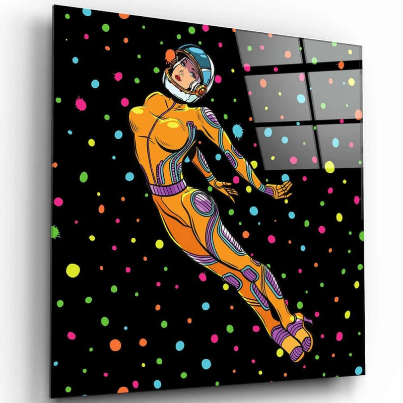 Πίνακας Γυάλινος 642BTH1107 50x50cm Multi Wallity Τετράγωνοι Γυαλί