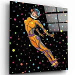 Πίνακας Γυάλινος 642BTH1107 50x50cm Multi Wallity Τετράγωνοι Γυαλί