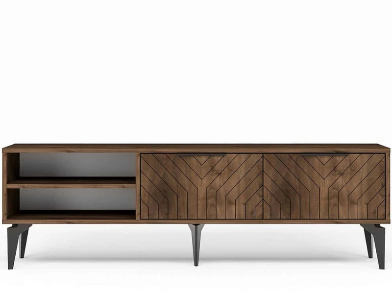 Έπιπλο Τηλεόρασης Regina 327ODS1268 160x29,6x50cm Walnut