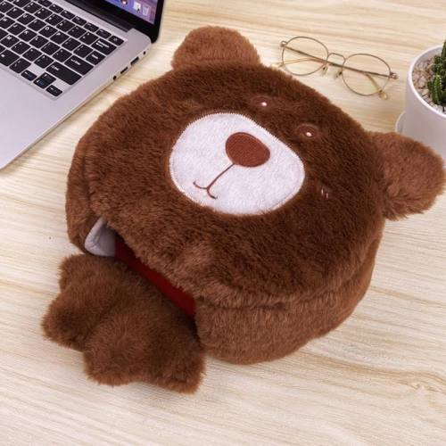 Θερμαινόμενο USB Mousepad Καφέ Αρκούδος