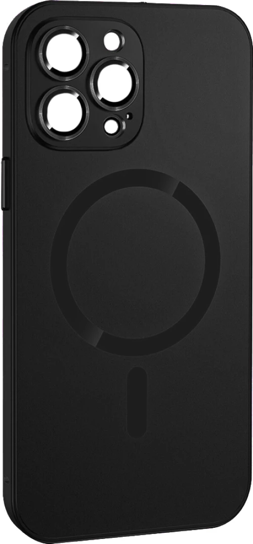 ObaStyle Metal Effect Magnetic Soft Cover Case για Apple iPhone 13 Pro - Μαύρο