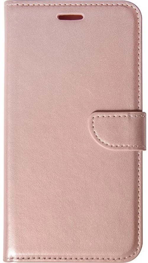 Θήκη flip με υποδοχή καρτών και δυνατότητα STAND για Xiaomi Poco F6 Pro - Ροζ Χρυσό