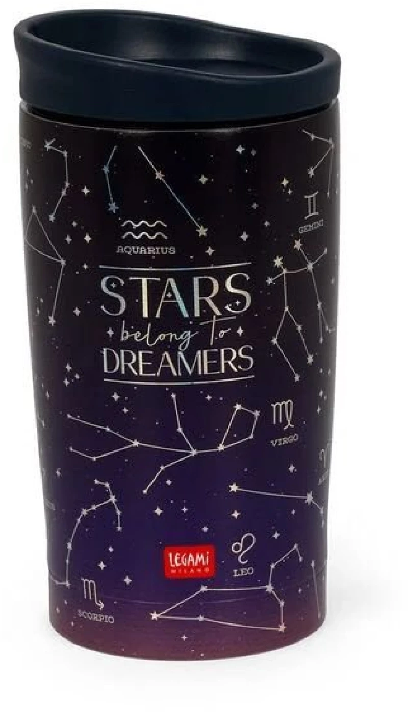 Ποτήρι Θερμός Legami Stars Μπλε-Ασημί NTUM0002