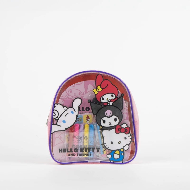 Τσάντα Πλάτης Νηπίου με Είδη Ζωγραφικής Hello Kitty And Friends 2700001597