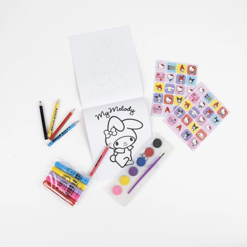 Τσάντα Πλάτης Νηπίου με Είδη Ζωγραφικής Hello Kitty And Friends 2700001597