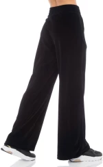 BE:NATION VELOUR WIDE LEG PANT 02102308-01 BENATION Μαύρο