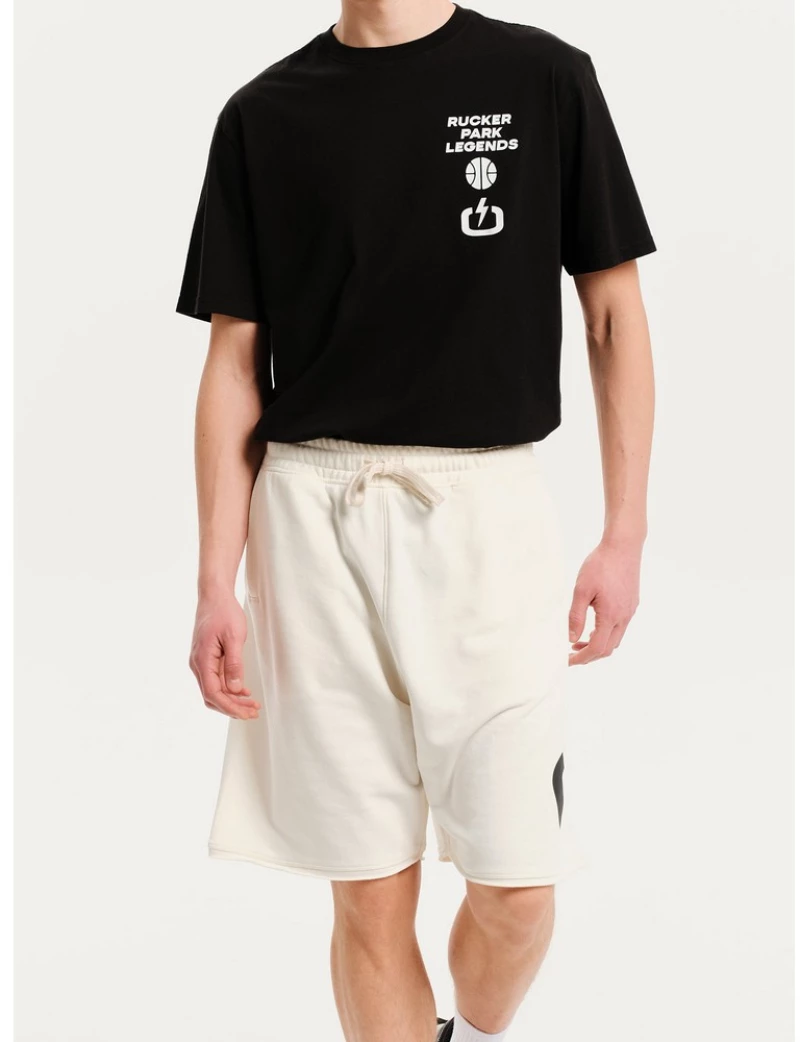 Emerson Men's Sweat Shorts 251.EM26.38 251.EM26.38-OFF WHITE EMERSON Λευκό