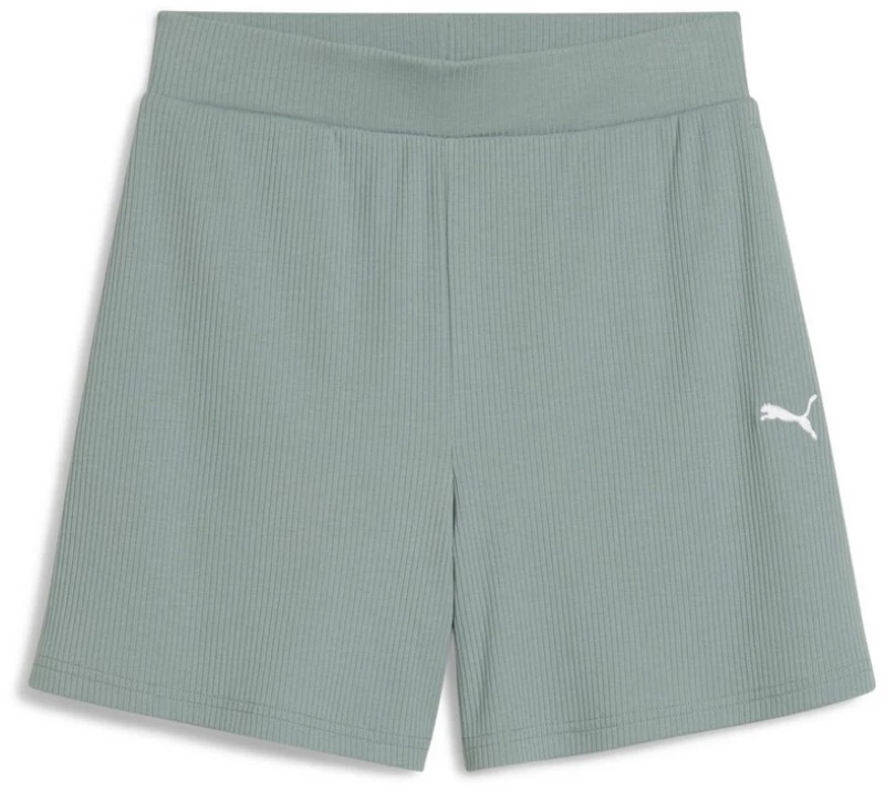 Puma ESS ELEVATED High-Rise Rib Shorts 5" 685026-30 PUMA ΠΡΑΣΙΝΟ