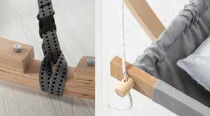 Βρεφική Αιώρα-Ρηλάξ WOODEN (Γκρι)