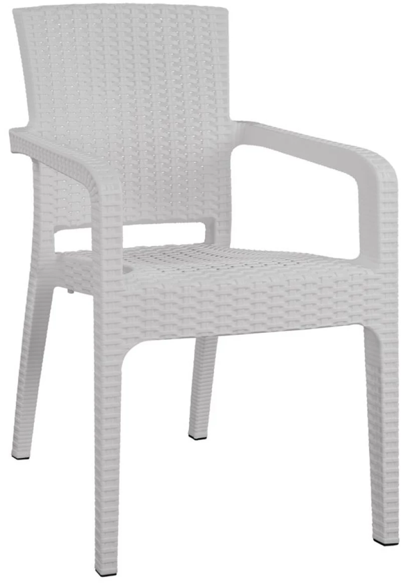 Καρέκλα Κήπου ArteLibre Λευκό Rattan 58x55x87cm