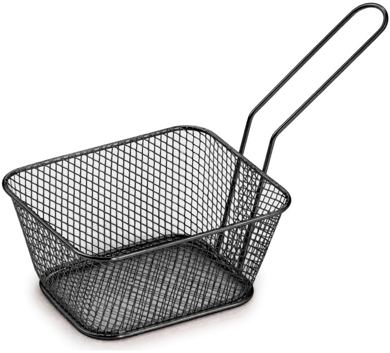 Καλαθάκι Σερβιρίσματος Μεταλλίκο Black 14x11,3x7cm Viosarp - 5206753046677