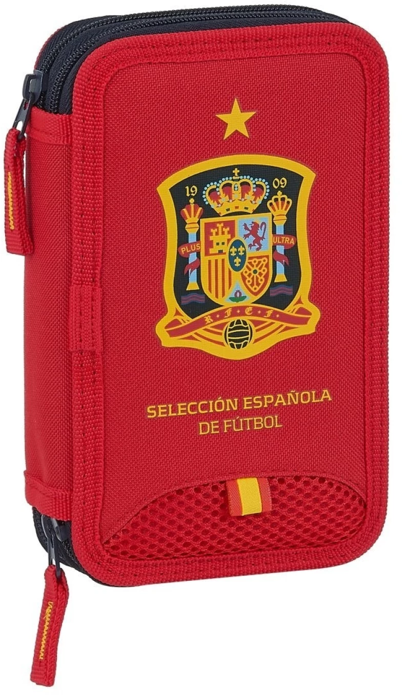 Safta 422003854 Espanola De Futboll, Κασετίνα, Ύφασμα, Κόκκινο