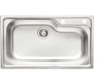 Pyramis Titan 86x50 1B Ανοξείδωτος Νεροχύτης Σαγρέ Ένθετος 100138301