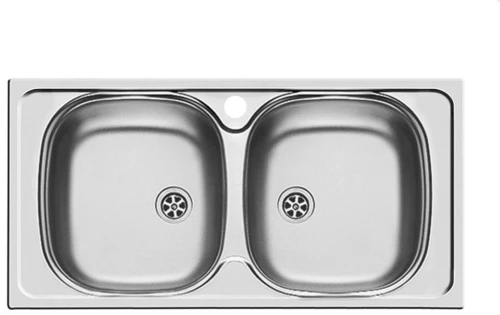Pyramis Basic E33/33 Ανοξείδωτος Νεροχύτης 86x43,5 Ένθετος