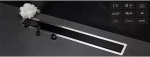 Pestan Karag Confluo Premium Σιφόνι Δαπέδου Μαύρο Γυαλί 850 mm