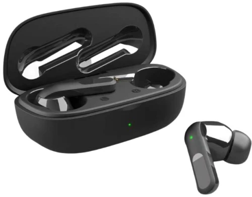 Akai BTE-J20ANC Μαύρα Ασύρματα Ακουστικά Bluetooth V5.3 In-Ear με Βάση Φόρτισης