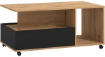 Τραπεζάκι Σαλονιού Rivoli Artisan-Μαύρο 101x55x47Εκ