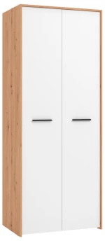 Ντουλάπα Varadero 2K Artisan Oak-Λευκό 80,5x53x203,5Εκ