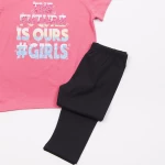 Σετ κάπρι κορίτσι "The future is ours girls" ροζ