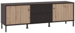 Έπιπλο Τηλεόρασης Correze 3K2F2V Μαύρο Oak-Artisan Oak 157x40x55Εκ