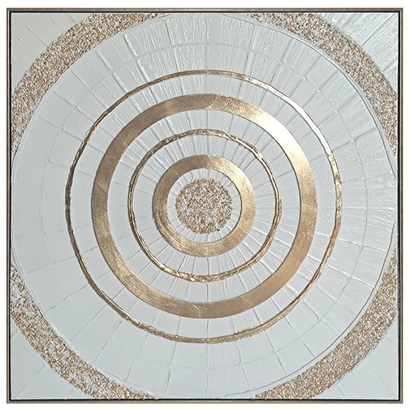 Πίνακας Σε Καμβά Με Πλαστικό Πλαίσιο Fylliana Circle 85x4,5x85Cm