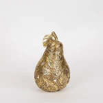 Διακοσμητικό Polyresin Αχλάδι Χρυσό 10.5x10.5x17.5εκ