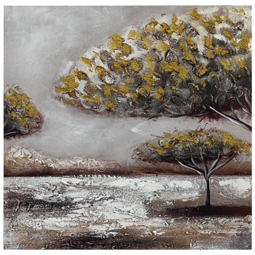 Πίνακας Fylliana Tree 3210 Σε Καμβά Με Ξύλινο Πλαίσιο 60x2.3x60Εκ