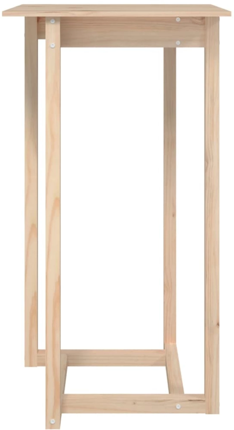 vidaXL Τραπέζι Μπαρ 60 x 60 x 110 εκ. από Μασίφ Ξύλο Πεύκου