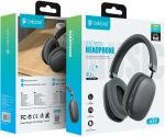 CELEBRAT headphones A39, ασύρματα & ενσύρματα, micro SD, 40mm, 400mAh, μαύρα