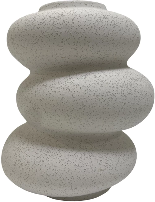 ΕΠΙΤΡΑΠΕΖΙΟ ΚΕΡΑΜΙΚΟ ΔΙΑΚΟΣΜΗΤΙΚΟ ROOK HM4628.01 ΥΠΟΛΕΥΚΟ ΚΡΥΣΤΑΛΛΙΚΟ Φ14x19Υεκ