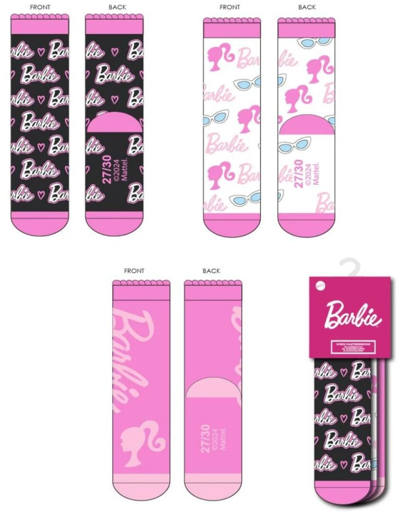 Κάλτσες Barbie 3 ζευγάρια
