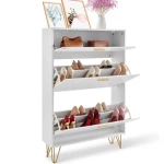 VEVOR Shoe Cabinet with 3 Flip Drawers Shoe Storage Cabinet for Entryway Hallway
