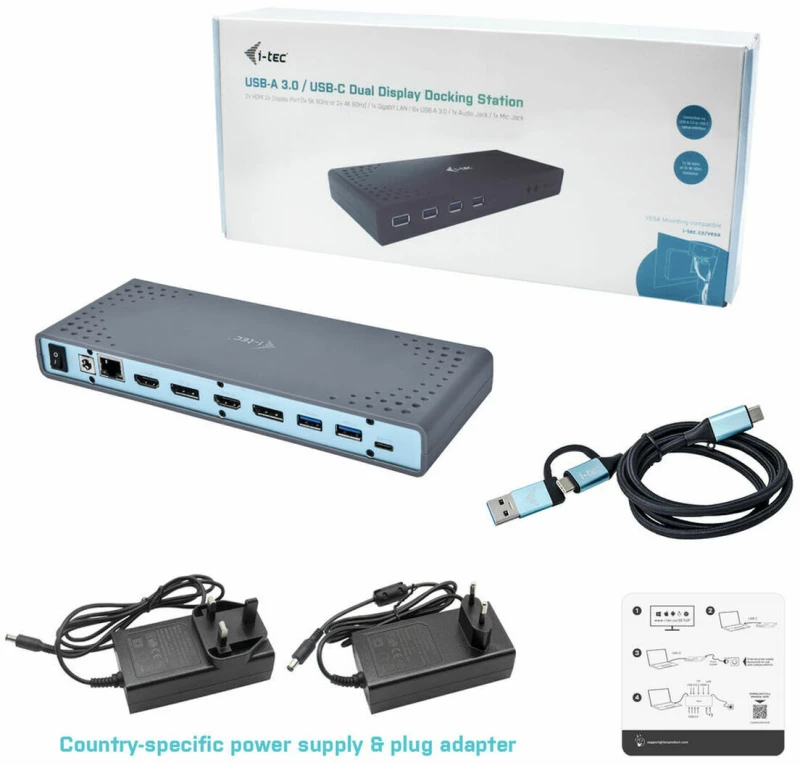 Dockstation i-Tec CADUAL4KDOCK