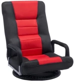 VEVOR 360° Swivel Floor Gaming Chair Folding Floor Chair with Armrest Adjustable