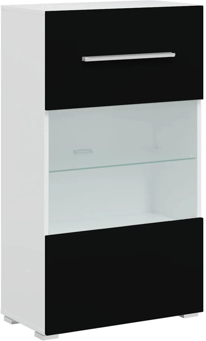 vidaXL Μονάδες τηλεόρασης 5 τεμαχίων με φωτισμό LED Ματ Μαύρο