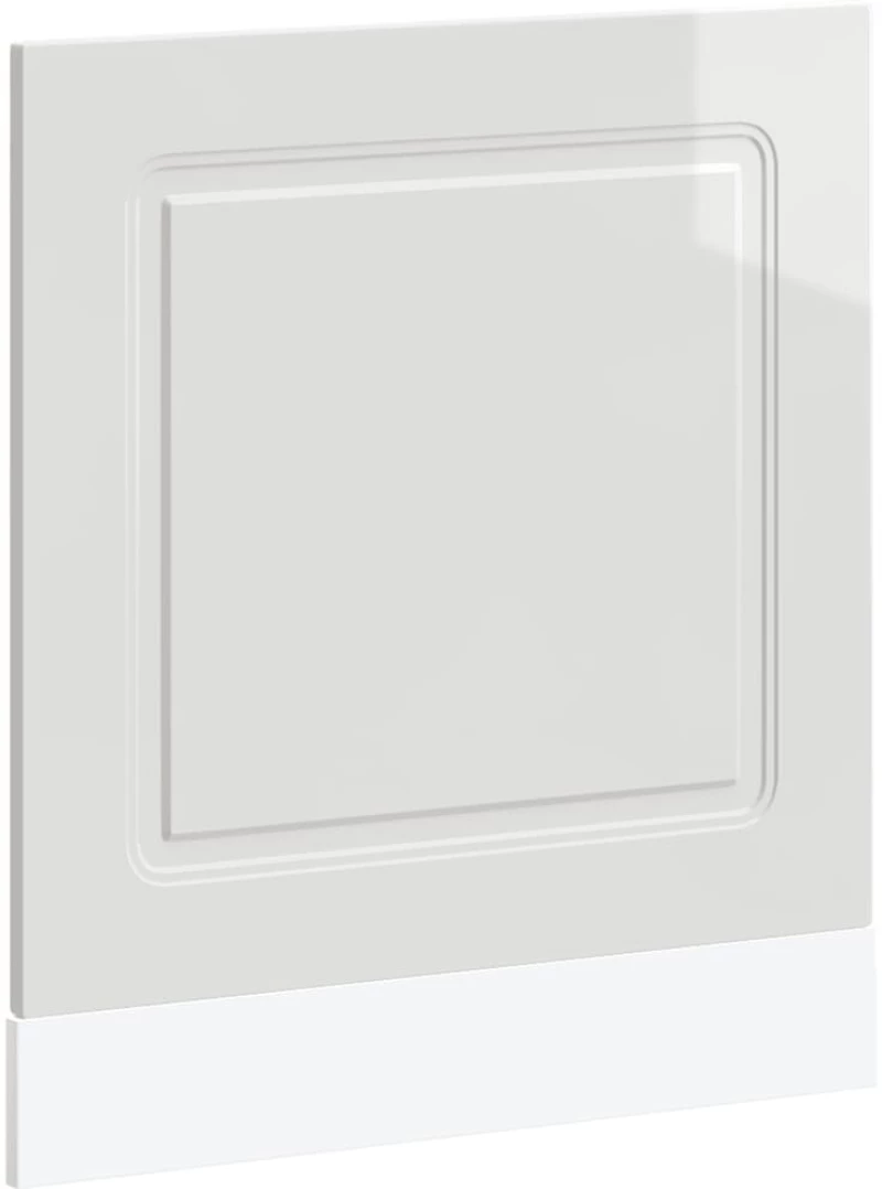 vidaXL Πίνακας πλυντηρίου πιάτων "Kalmar" High Gloss White 60x1,5x67cm